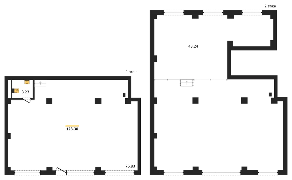 Планировка: Помещение 123,3 м²