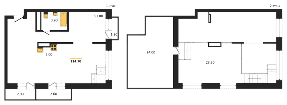 Планировка: Студия, 114,7 м²