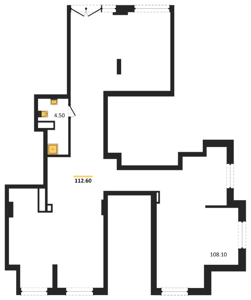 Планировка: Помещение 112,6 м²