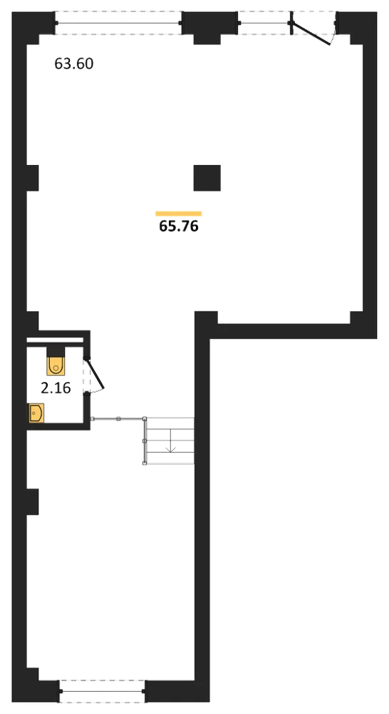 Планировка: Помещение 65,8 м²
