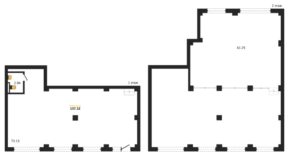 Планировка: Помещение 137,3 м²