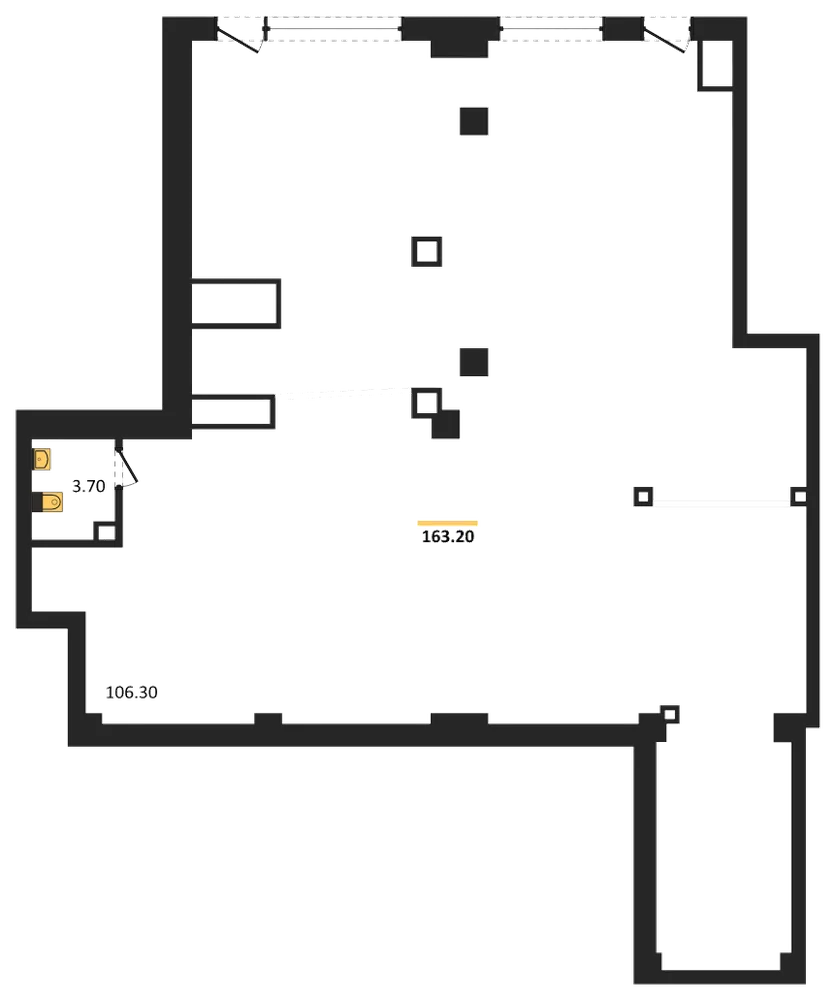 Планировка: Помещение 163,2 м²