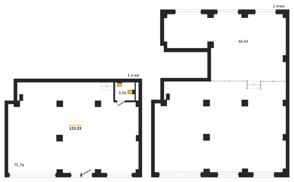Планировка: Помещение 123,2 м²