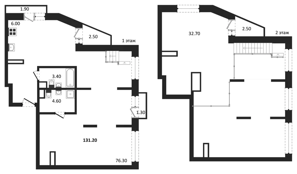 Планировка: Студия, 131,2 м²